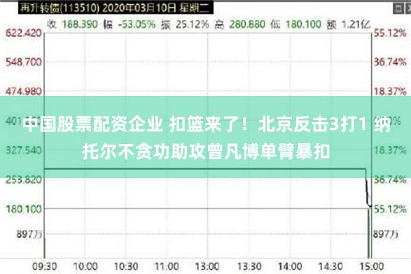 中国股票配资企业 扣篮来了！北京反击3打1 纳托尔不贪功助攻曾凡博单臂暴扣