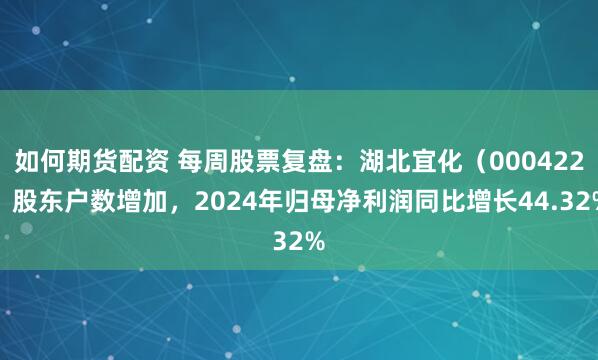如何期货配资 每周股票复盘：湖北宜化（000422）股东户数增加，2024年归母净利润同比增长44.32%