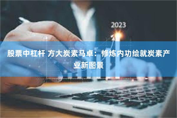股票中杠杆 方大炭素马卓：修炼内功绘就炭素产业新图景