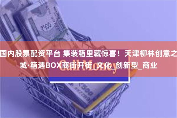 国内股票配资平台 集装箱里藏惊喜！天津柳林创意之城·箱遇BOX商街开街_文化_创新型_商业