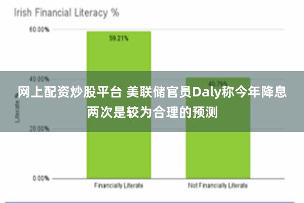 网上配资炒股平台 美联储官员Daly称今年降息两次是较为合理的预测